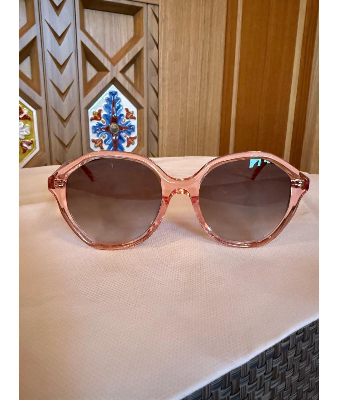 CELINE Розовые пластиковые солнцезащитные очки, фото 8