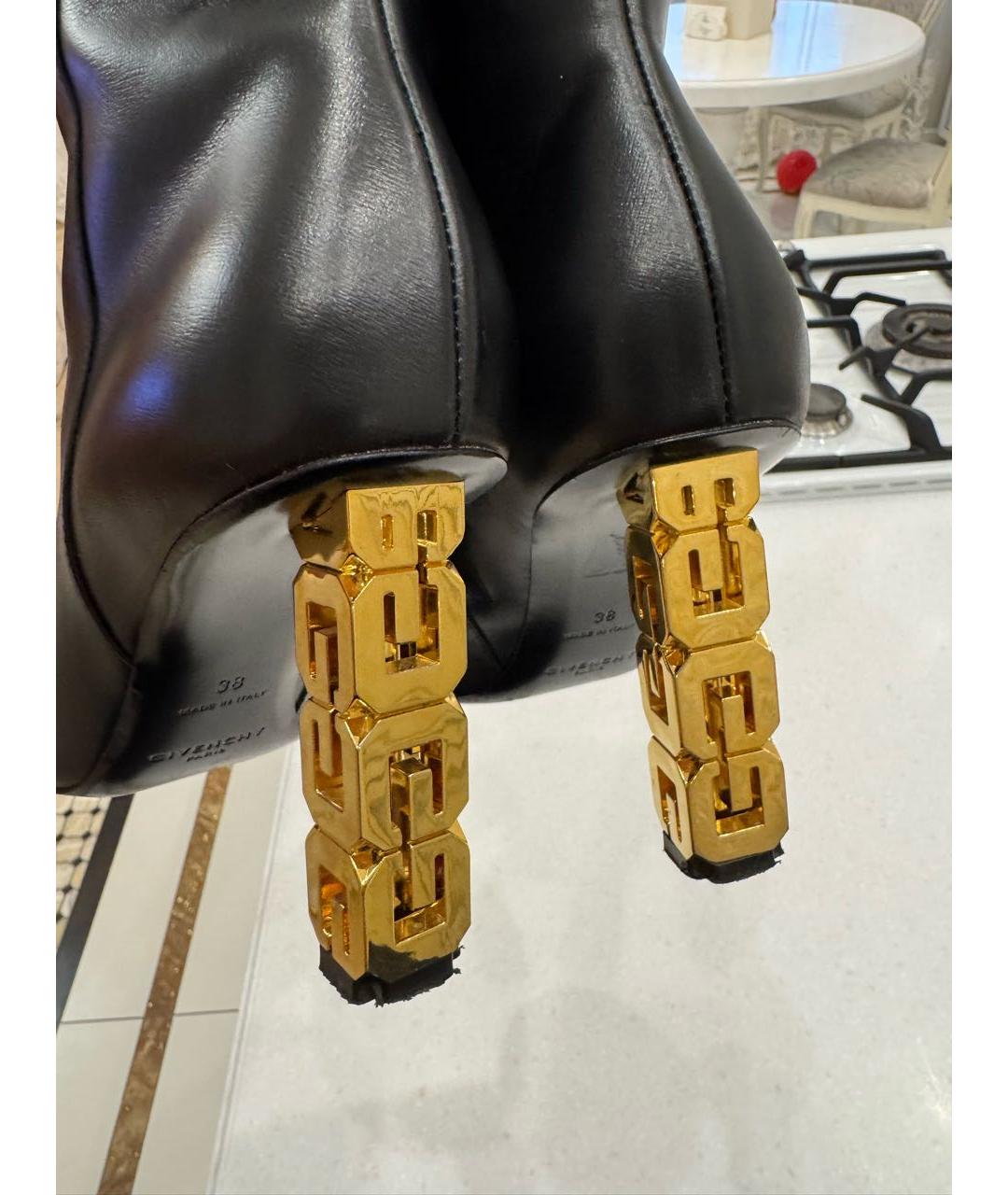 GIVENCHY Черные кожаные ботильоны, фото 7