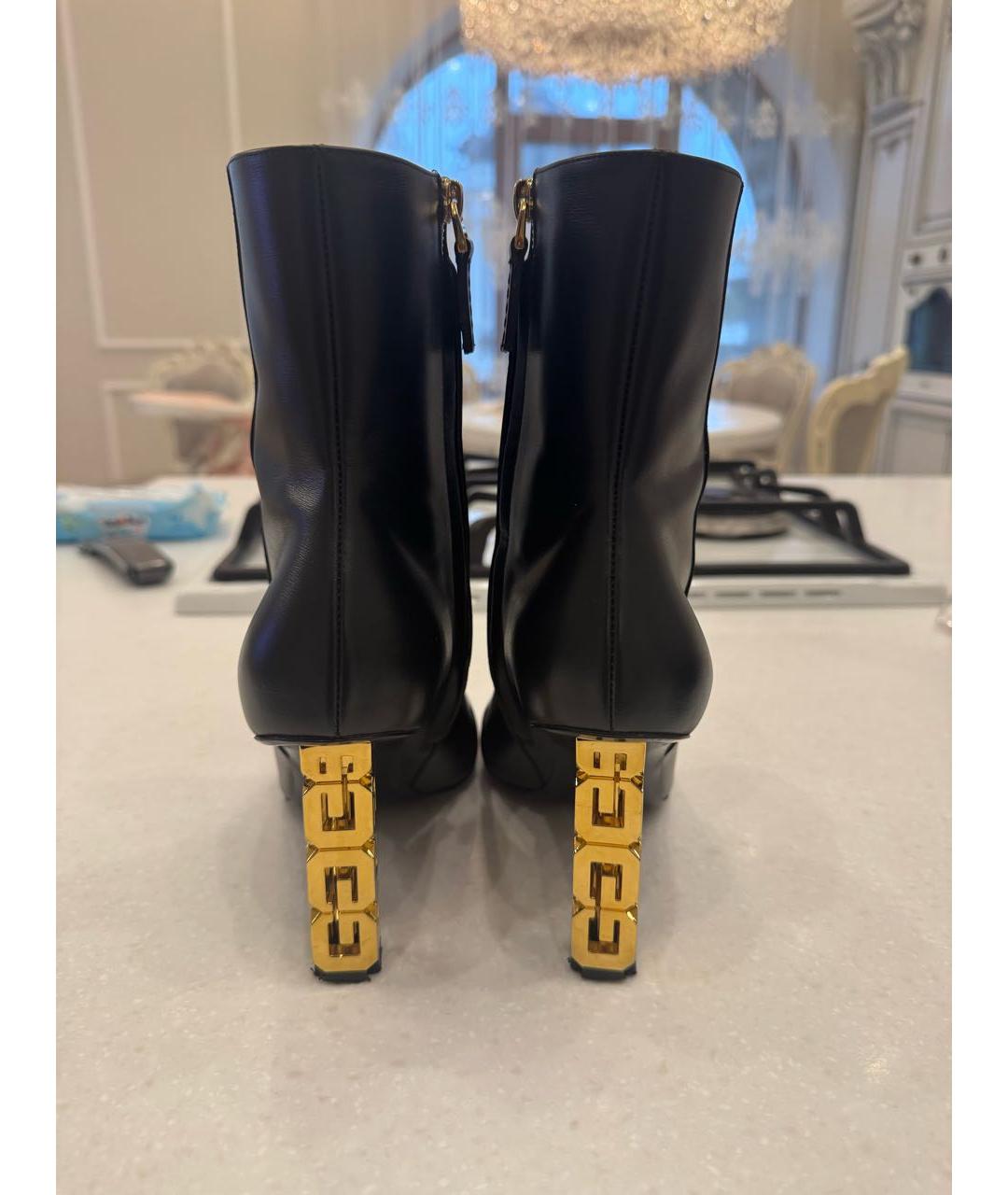 GIVENCHY Черные кожаные ботильоны, фото 5