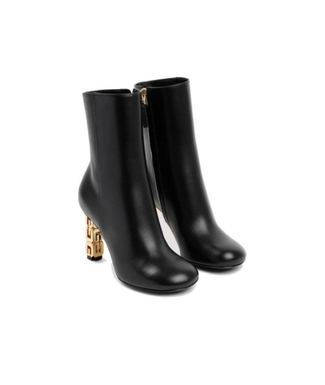 GIVENCHY Черные кожаные ботильоны, фото 2