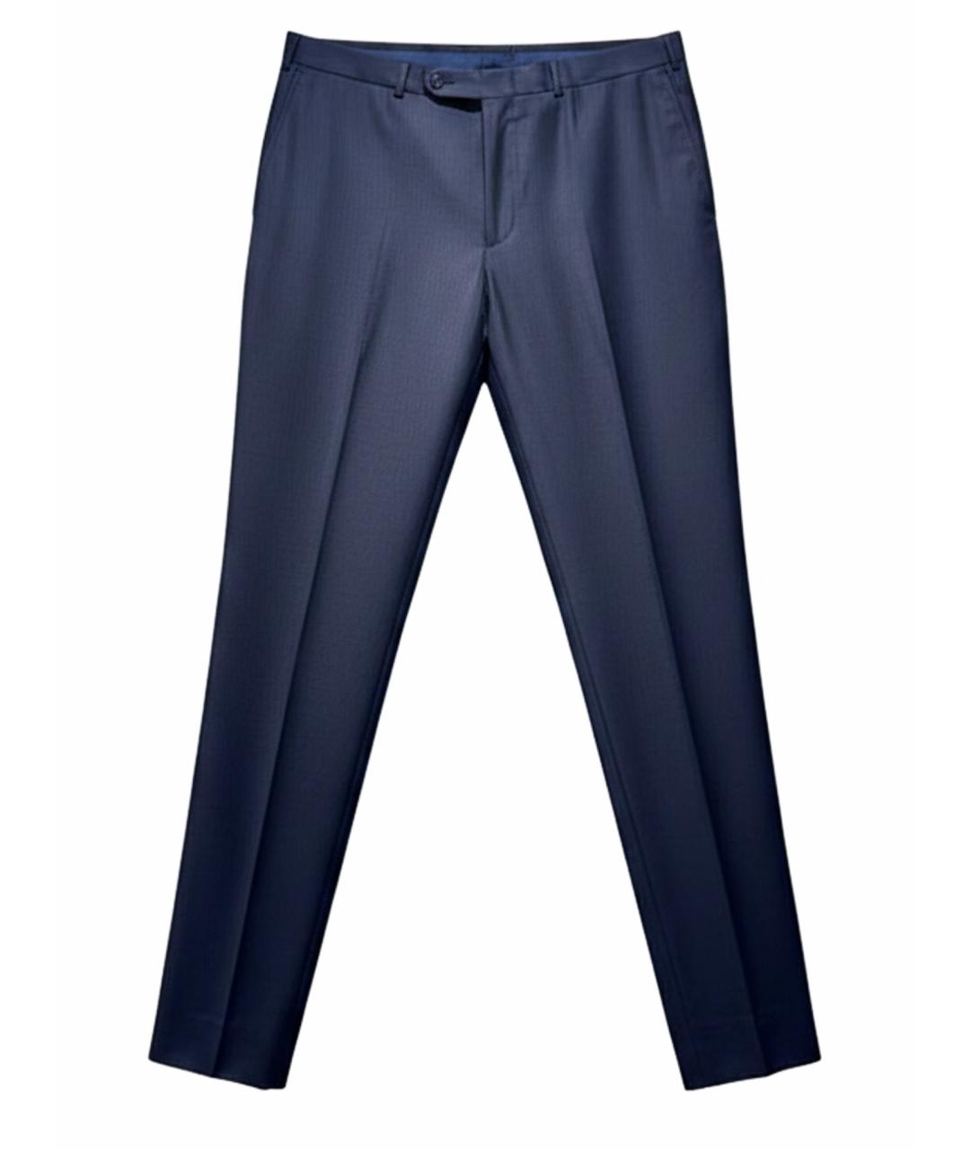 ZZEGNA Черные шерстяные классические брюки, фото 1