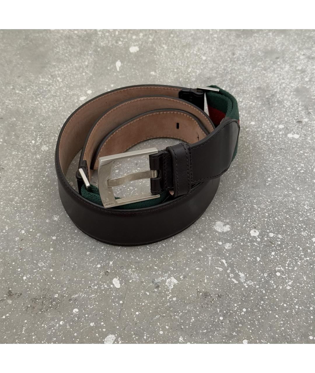 GUCCI Коричневый кожаный ремень, фото 2