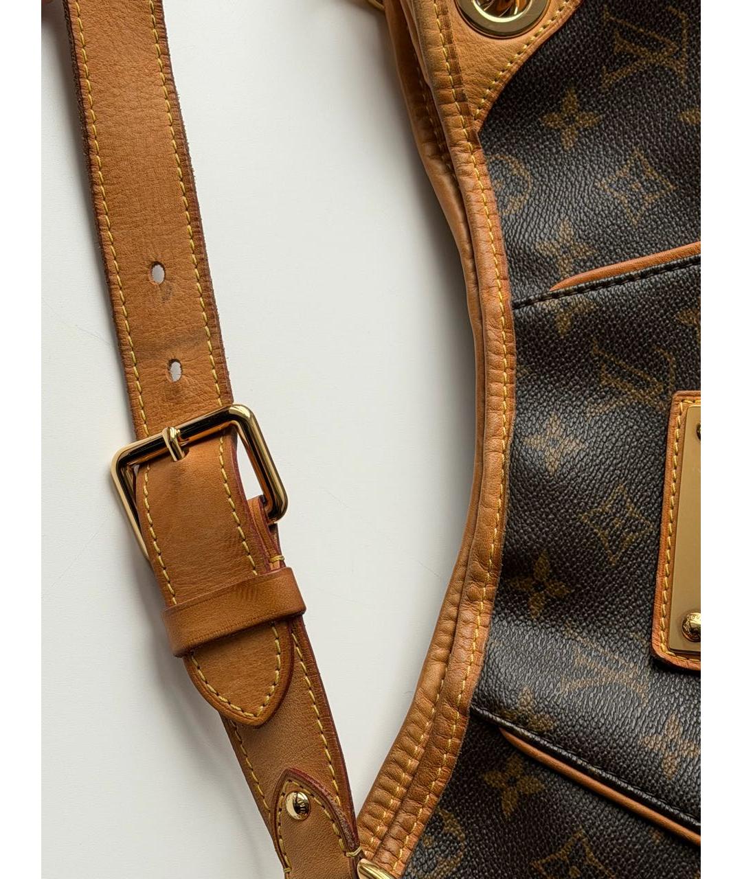 LOUIS VUITTON Коричневая сумка через плечо из искусственной кожи, фото 7