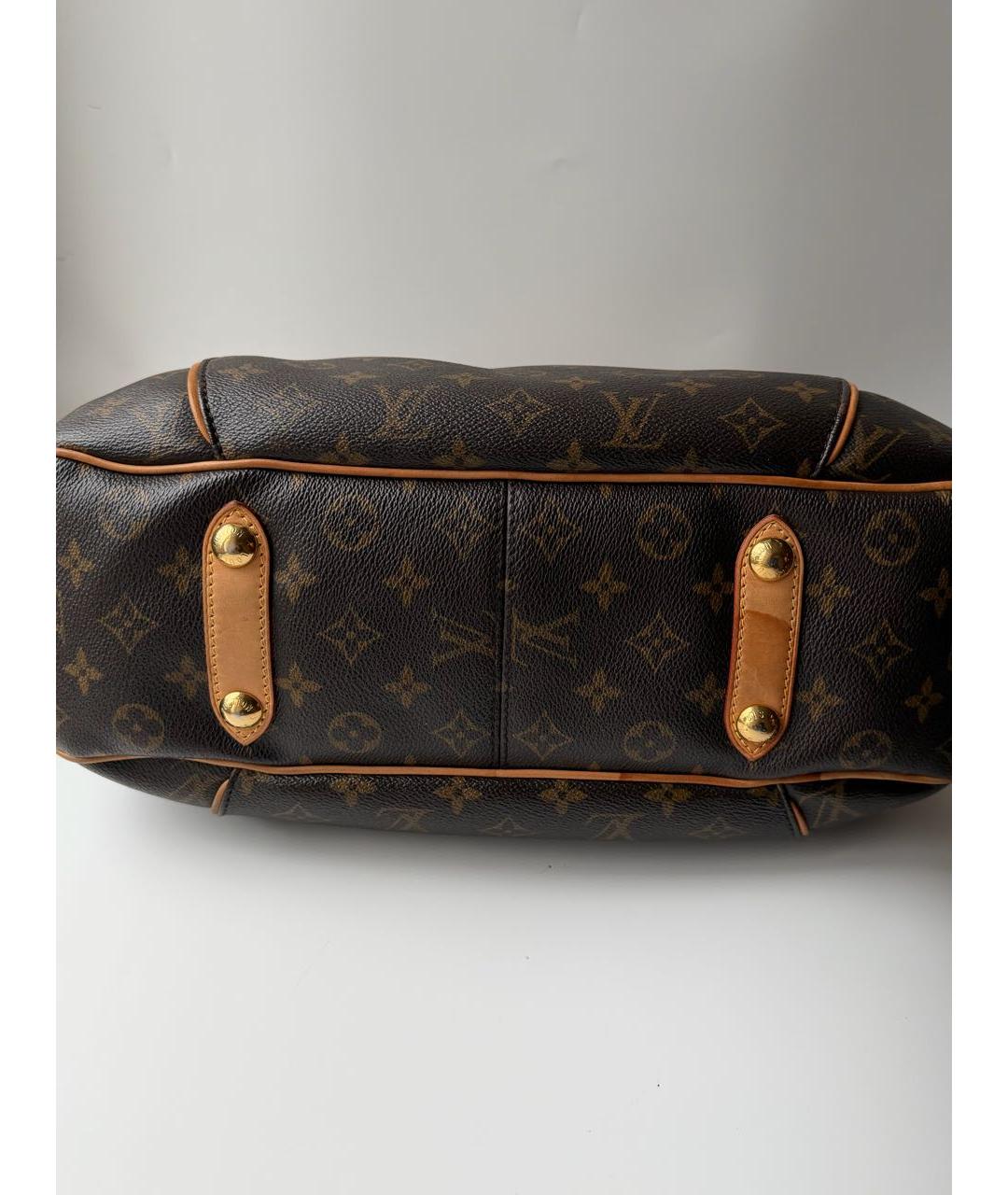 LOUIS VUITTON Коричневая сумка через плечо из искусственной кожи, фото 6