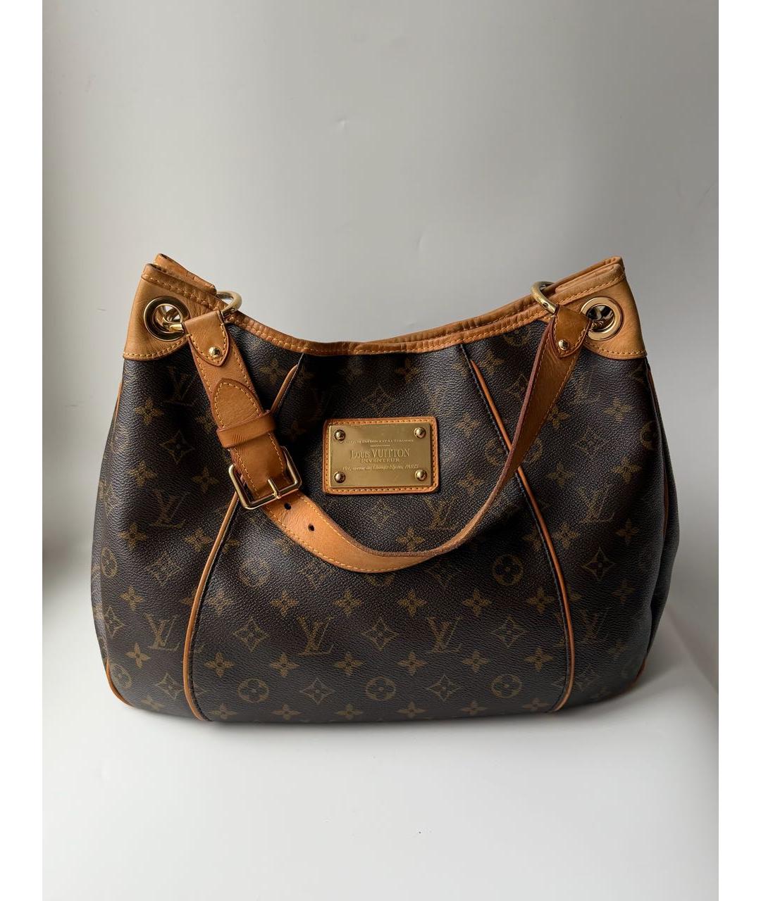 LOUIS VUITTON Коричневая сумка через плечо из искусственной кожи, фото 9