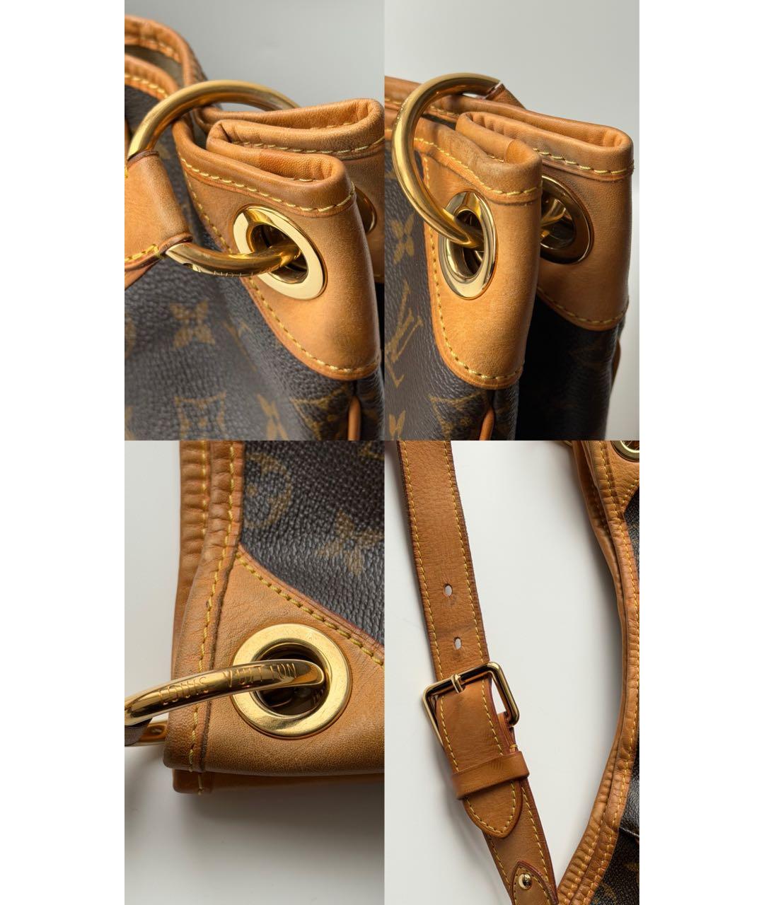 LOUIS VUITTON Коричневая сумка через плечо из искусственной кожи, фото 3