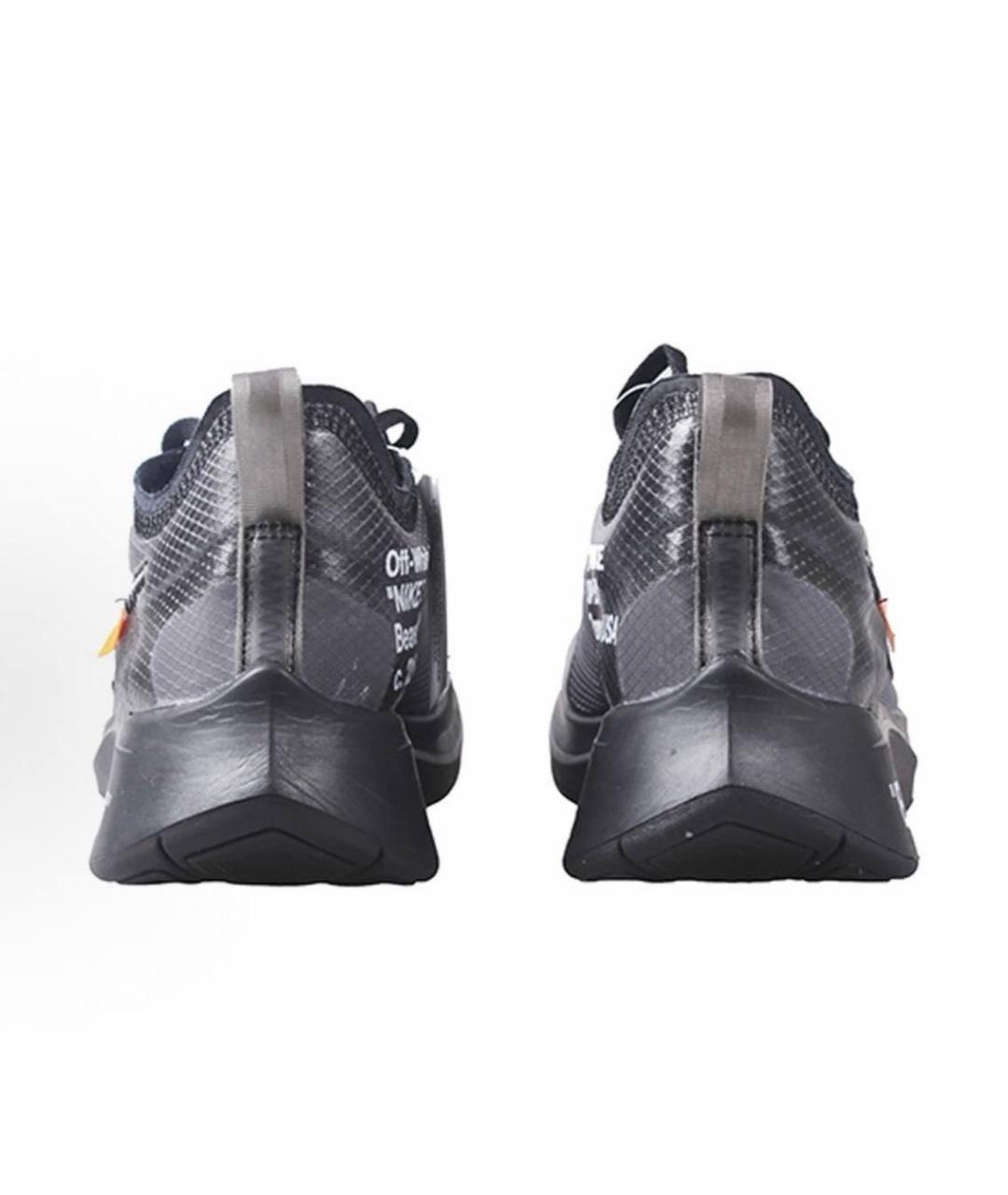 NIKE X OFF-WHITE Серые низкие кроссовки / кеды, фото 4