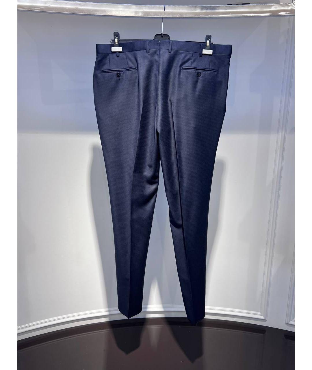 ZZEGNA Черные шерстяные классические брюки, фото 2