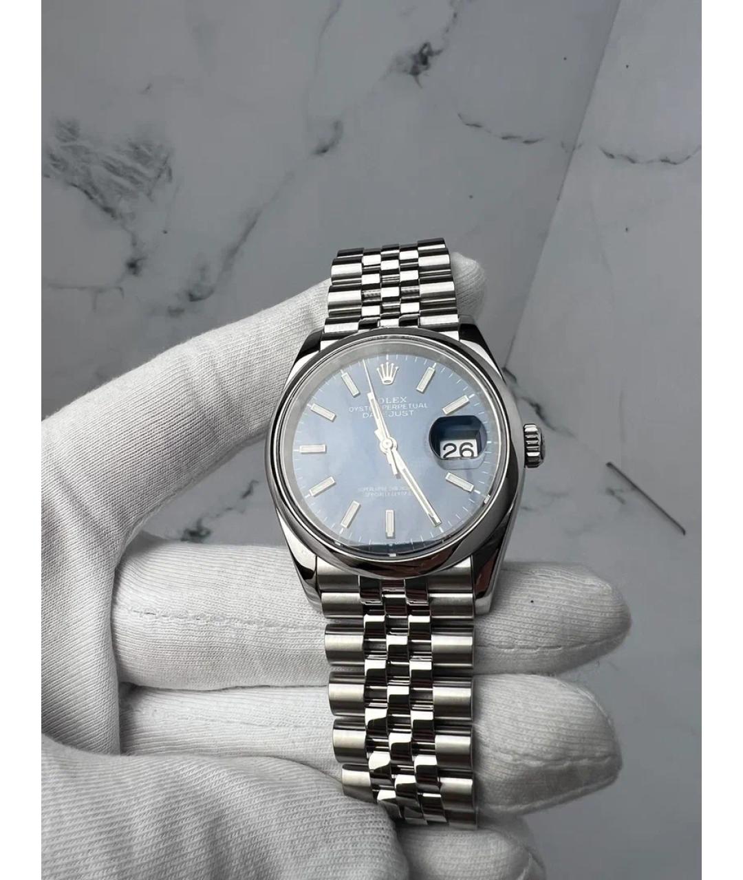 ROLEX Синие металлические часы, фото 3