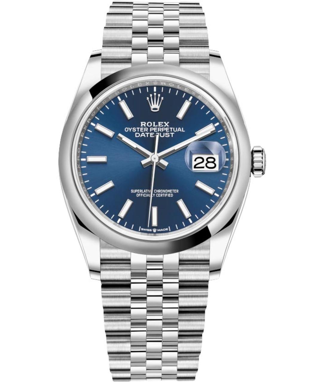 ROLEX Синие металлические часы, фото 1