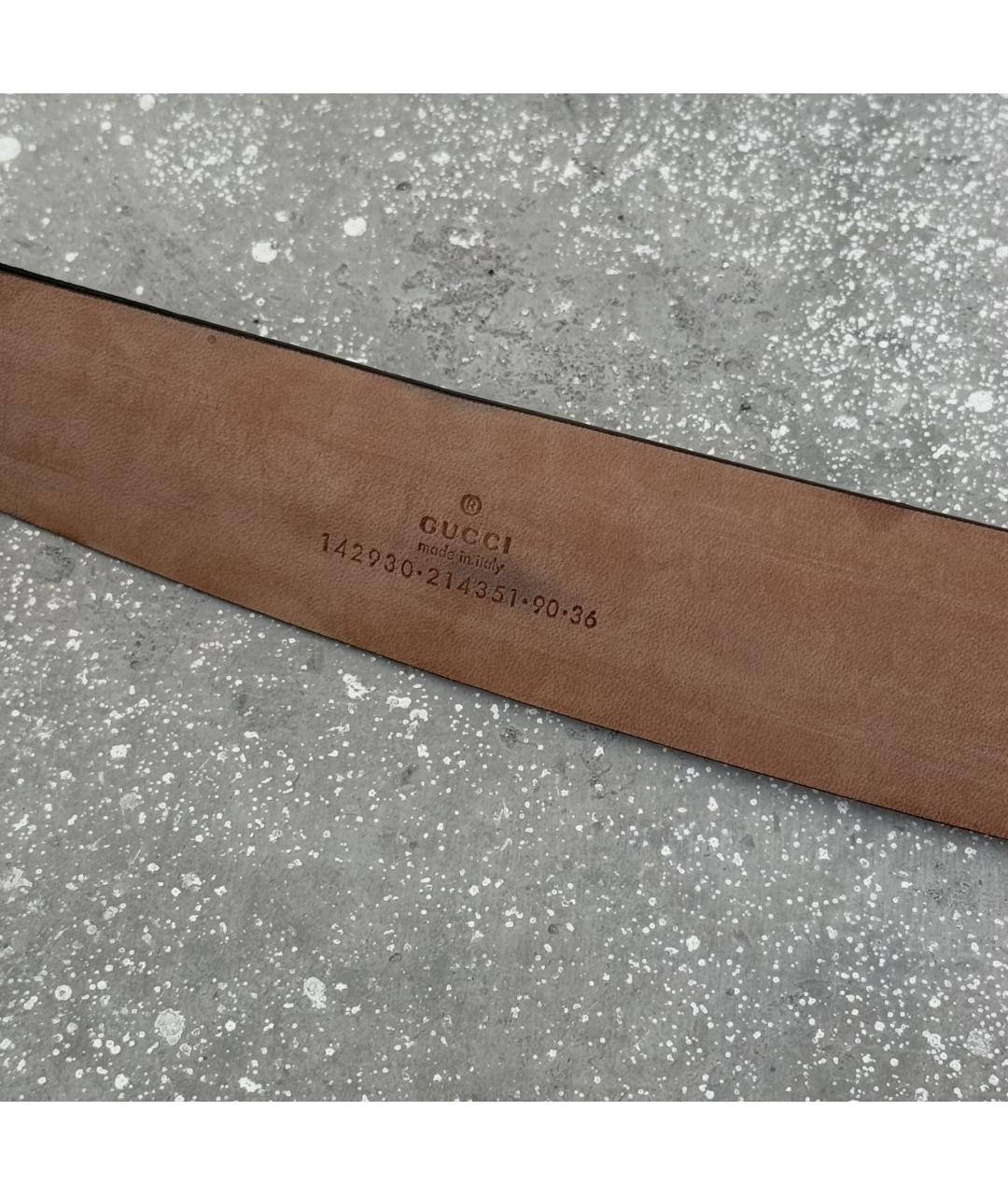GUCCI Белый кожаный ремень, фото 5