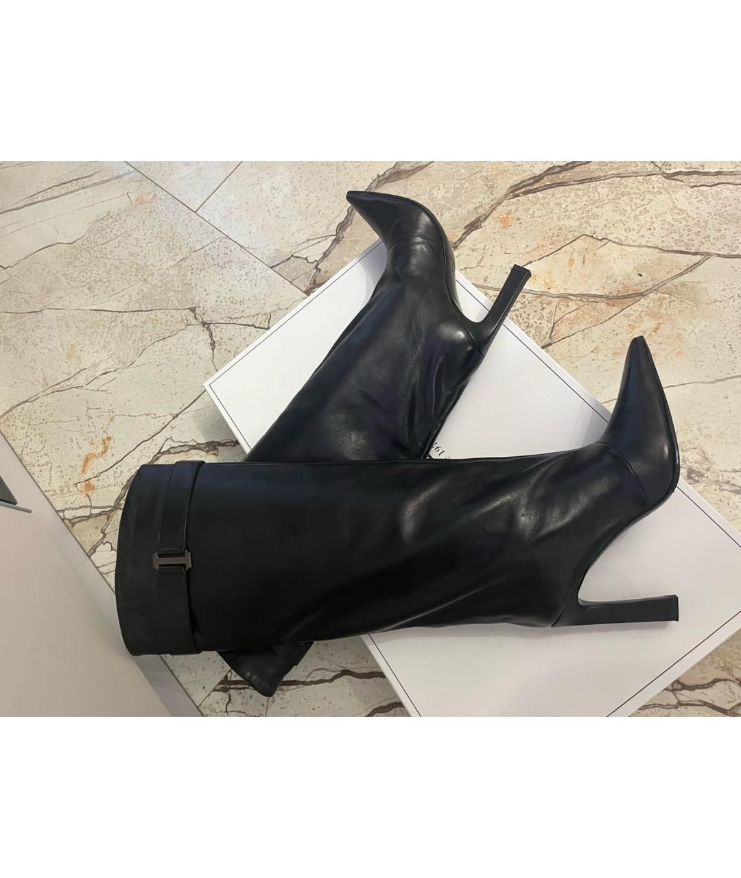 ICEBERG Черные кожаные сапоги, фото 5