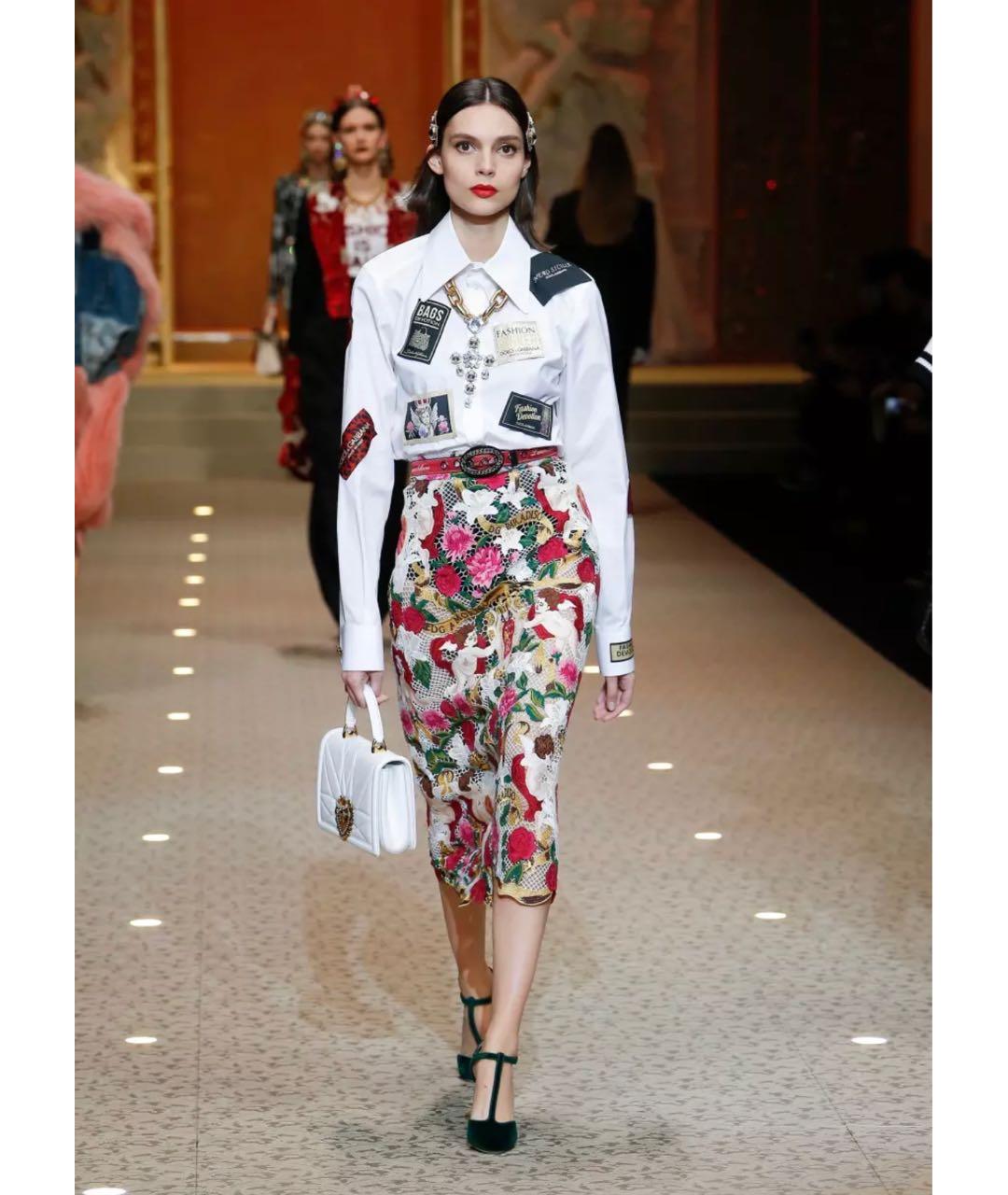 DOLCE&GABBANA Мульти хлопковая рубашка, фото 5