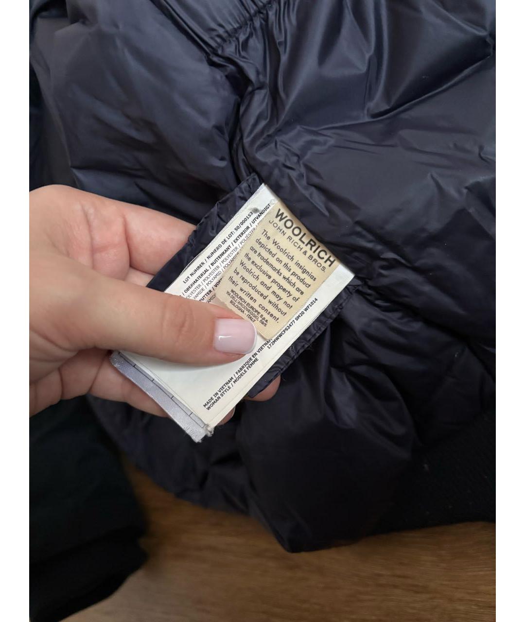WOOLRICH Темно-синяя полиэстеровая парка, фото 6
