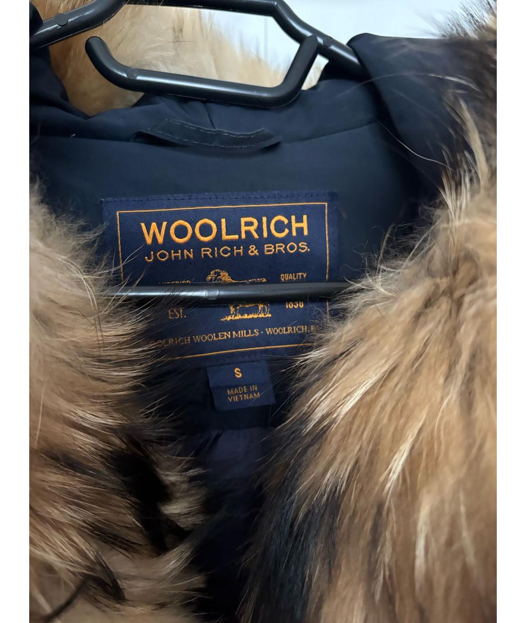 WOOLRICH Темно-синяя полиэстеровая парка, фото 4