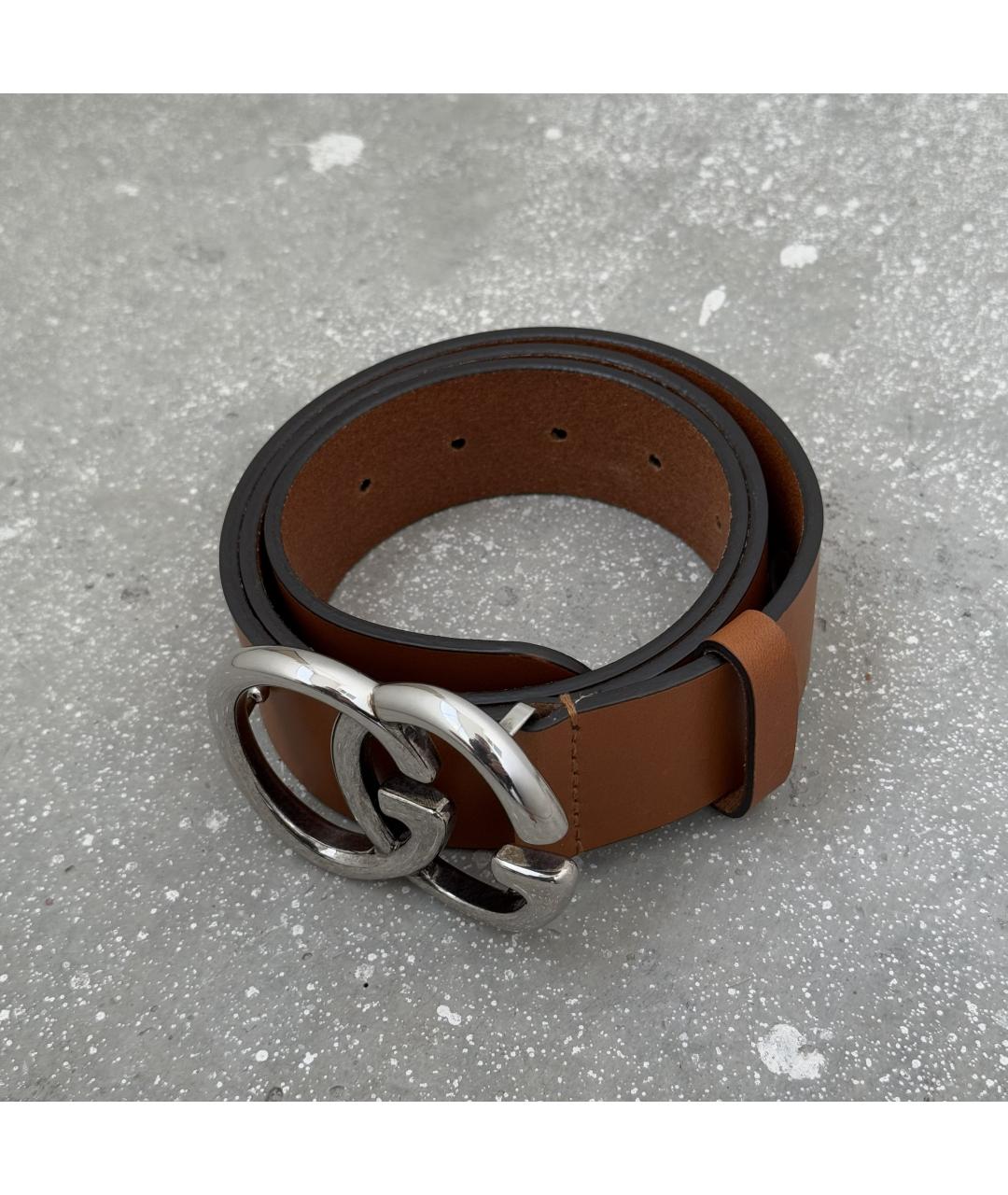 GUCCI Коричневый кожаный ремень, фото 2