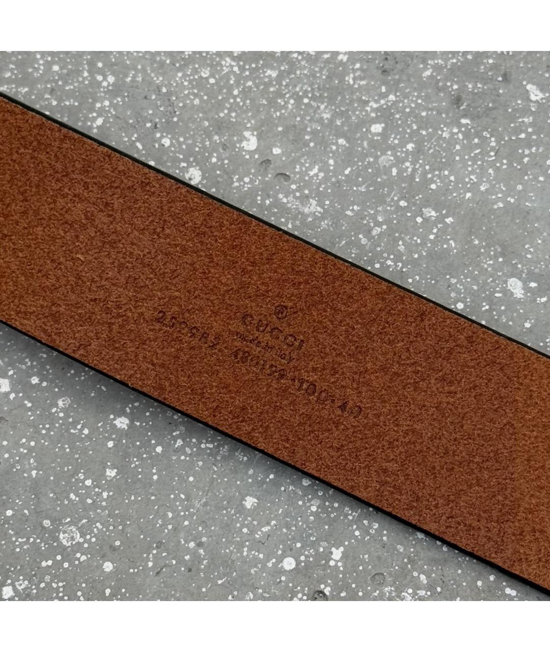 GUCCI Коричневый кожаный ремень, фото 4