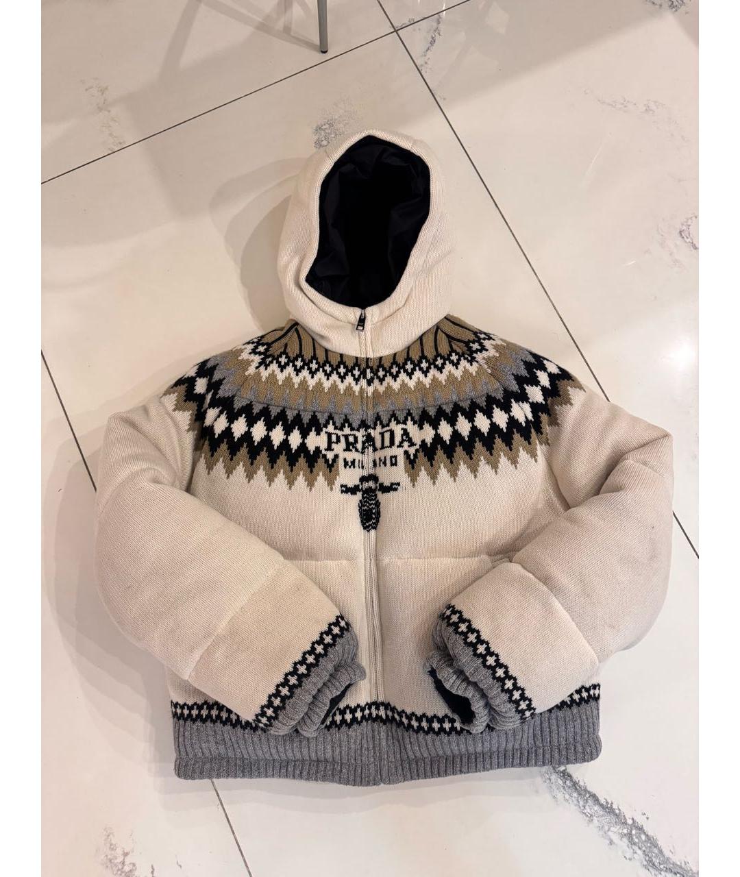 PRADA Бежевая кашемировая куртка, фото 8