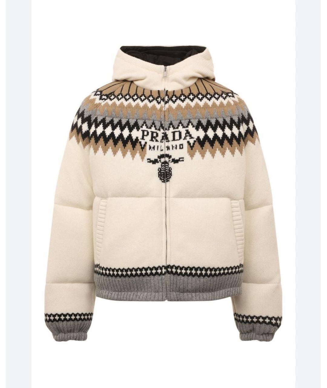 PRADA Бежевая кашемировая куртка, фото 9