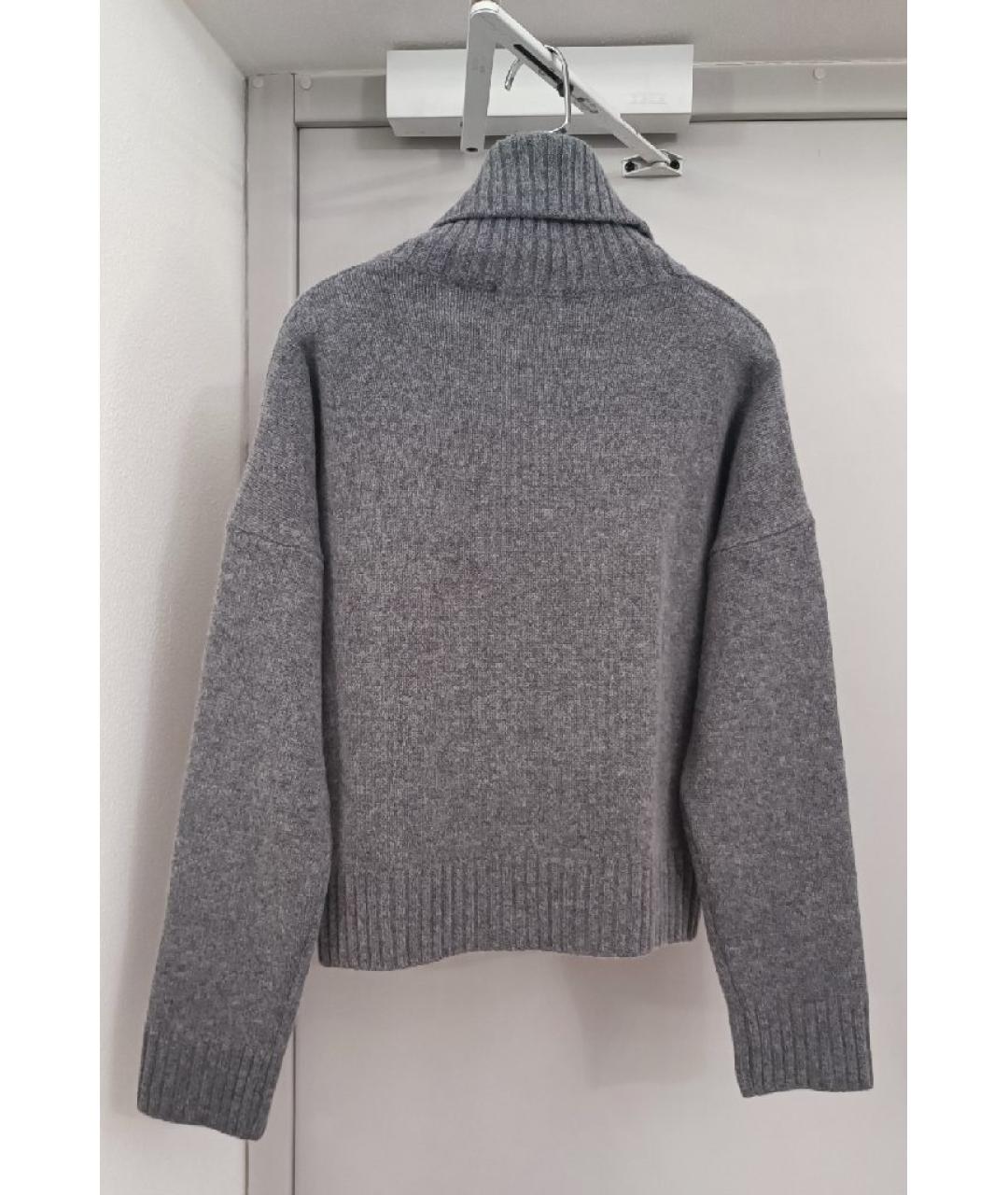 SPORTY AND RICH Серый шерстяной джемпер / свитер, фото 2