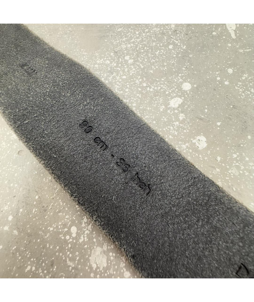 DOLCE&GABBANA Черный кожаный ремень, фото 4