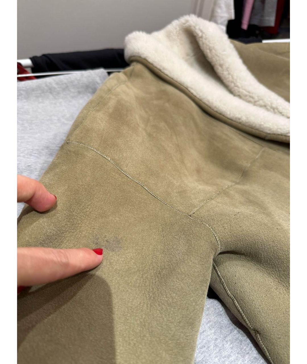 ISABEL MARANT Бежевая замшевая дубленка, фото 3