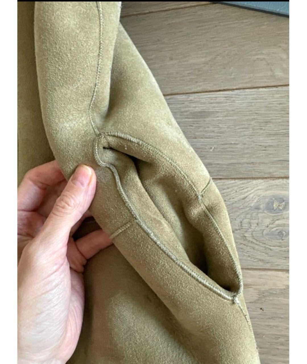 ISABEL MARANT Бежевая замшевая дубленка, фото 6