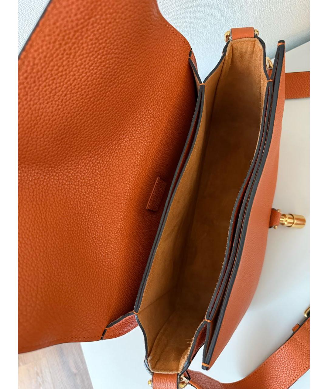GUCCI Оранжевая кожаная сумка через плечо, фото 5