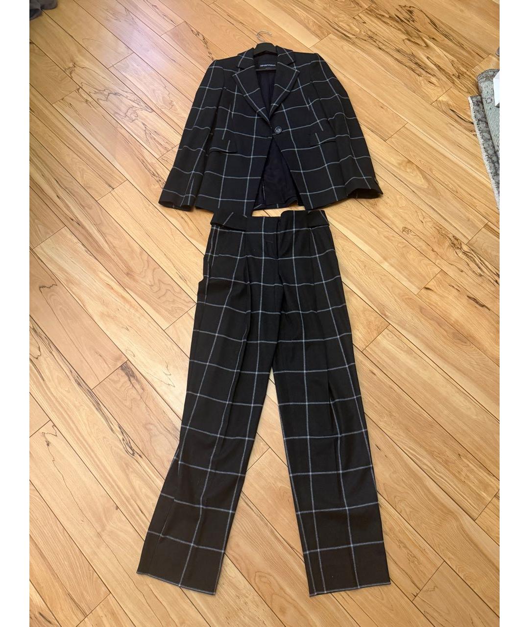 EMPORIO ARMANI Черный костюм с брюками, фото 2