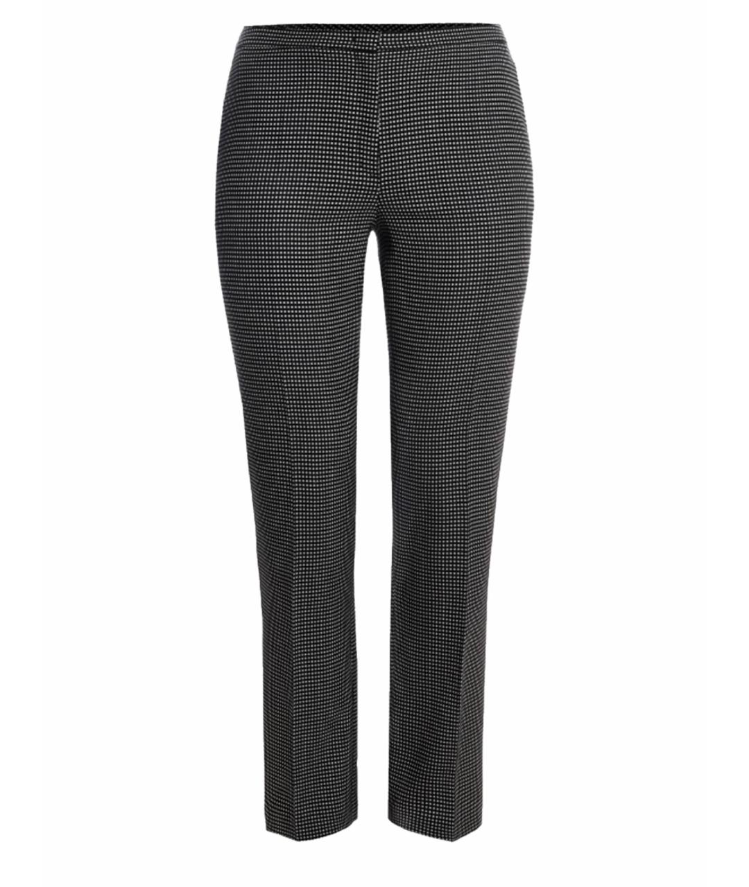 ESCADA Черные шерстяные прямые брюки, фото 1