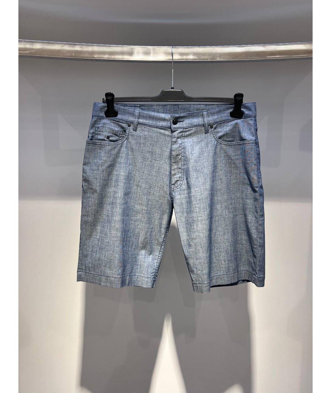 ZZEGNA Серые хлопковые шорты, фото 3