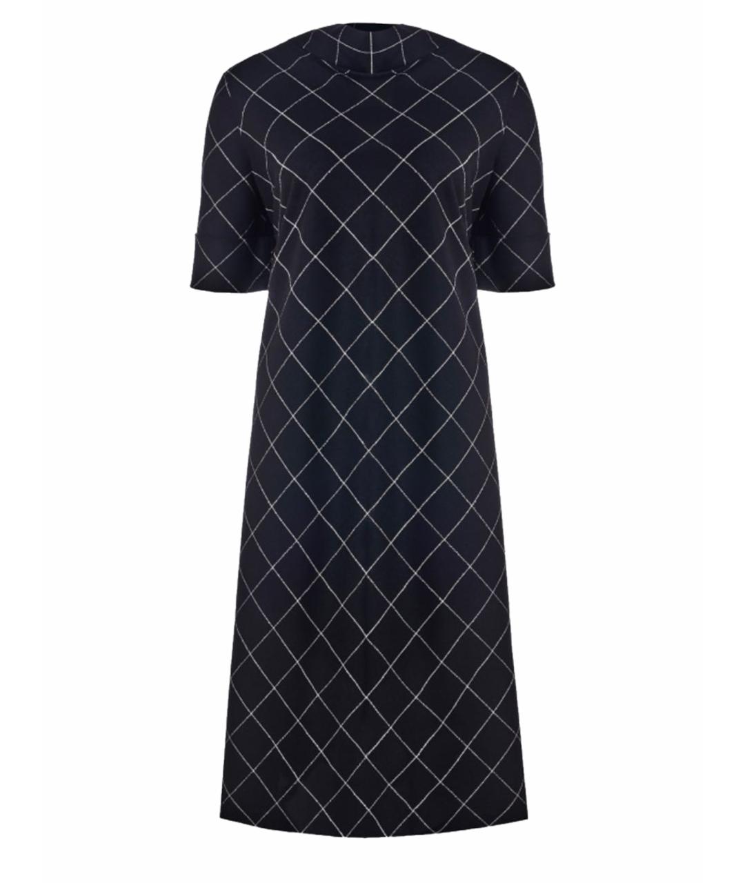 ESCADA Черное шерстяное повседневное платье, фото 1