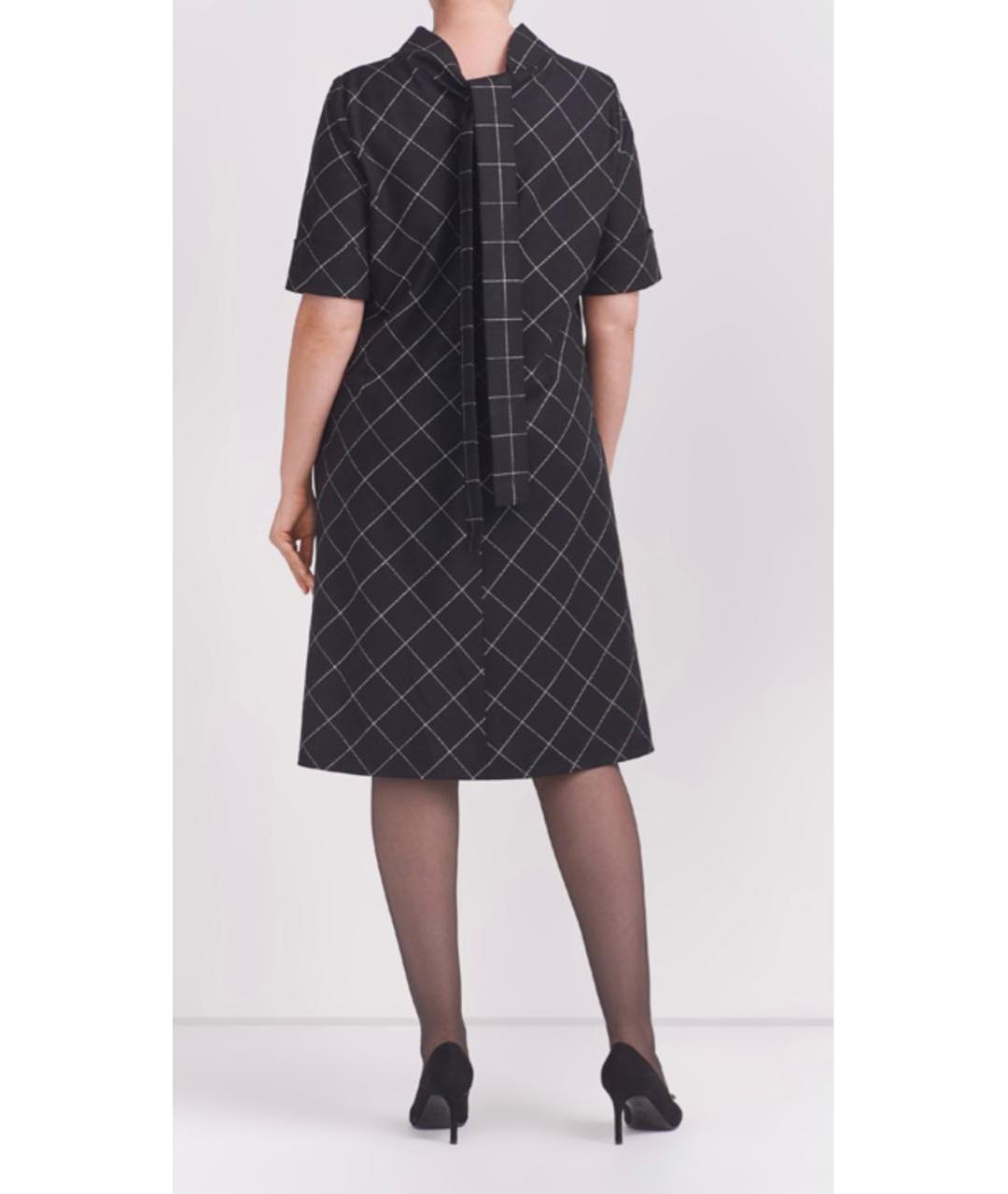 ESCADA Черное шерстяное повседневное платье, фото 4