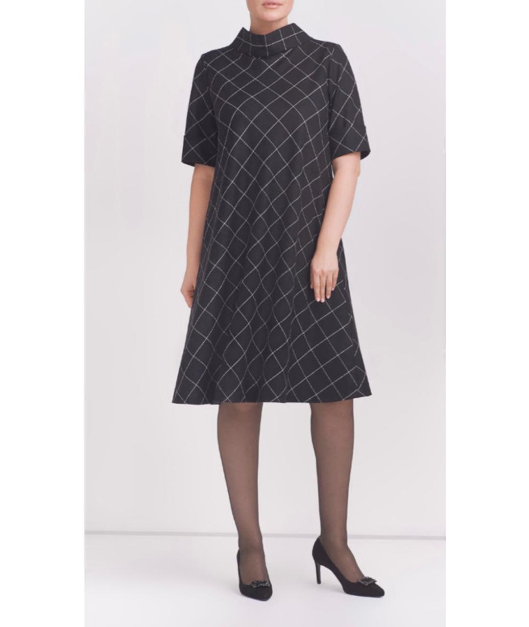 ESCADA Черное шерстяное повседневное платье, фото 2