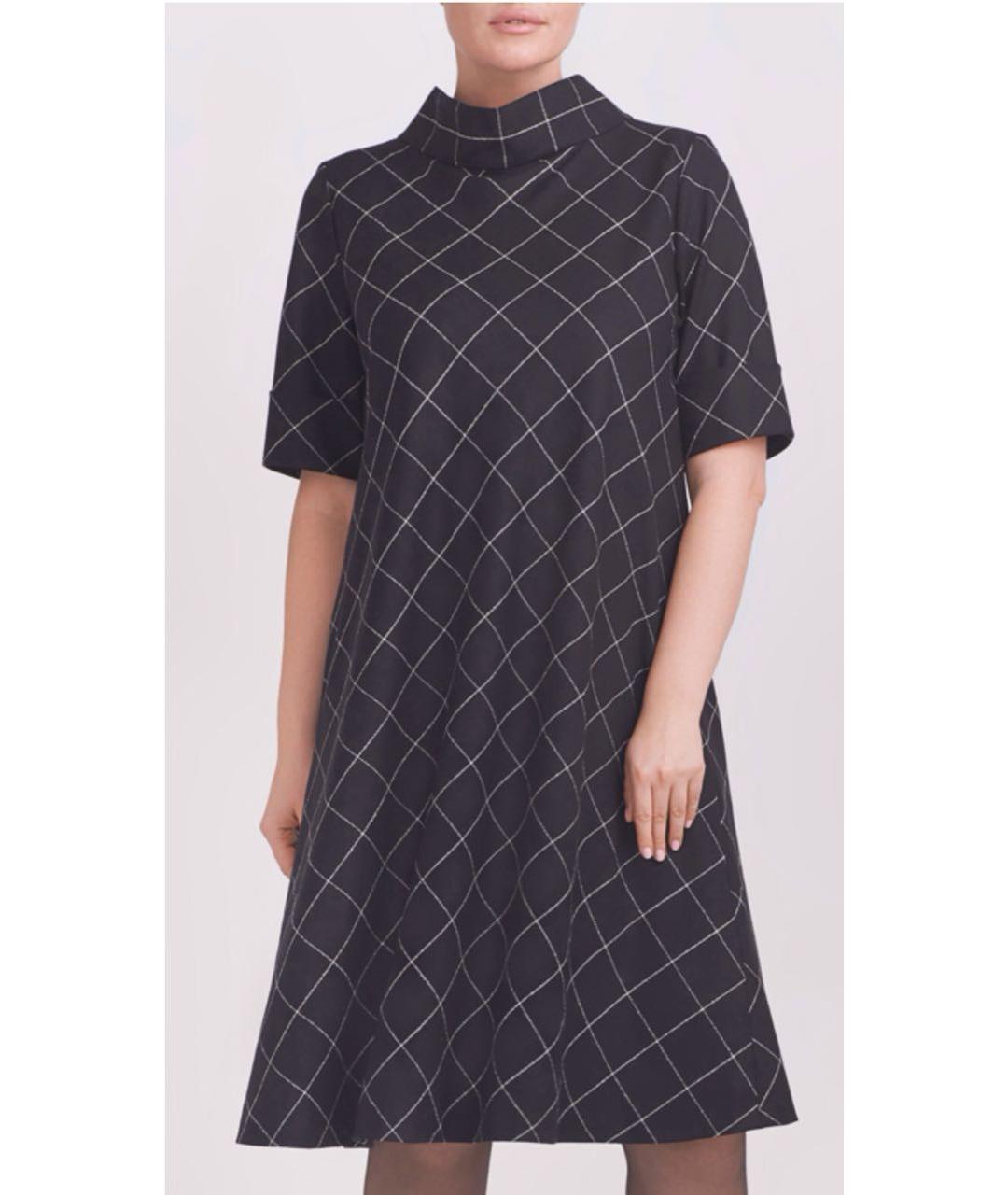 ESCADA Черное шерстяное повседневное платье, фото 3