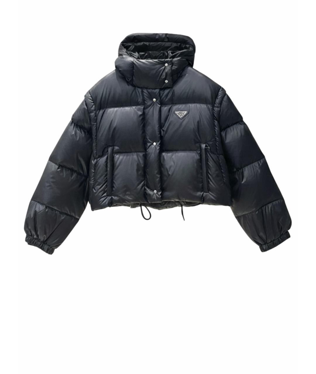 PRADA Черный пуховик, фото 1