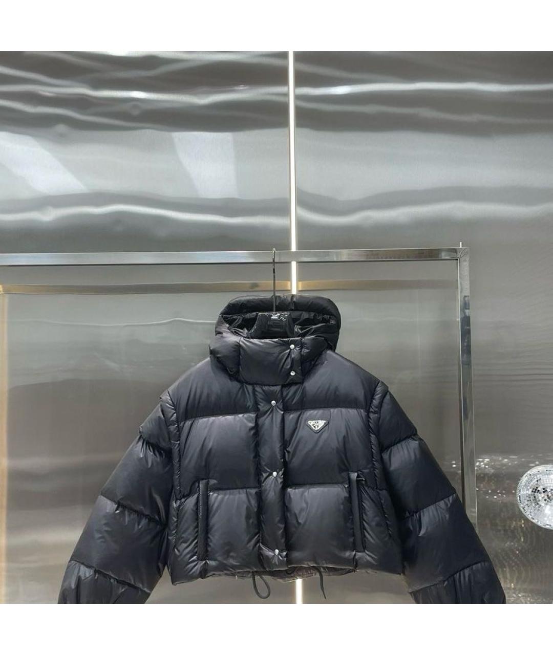 PRADA Черный пуховик, фото 3