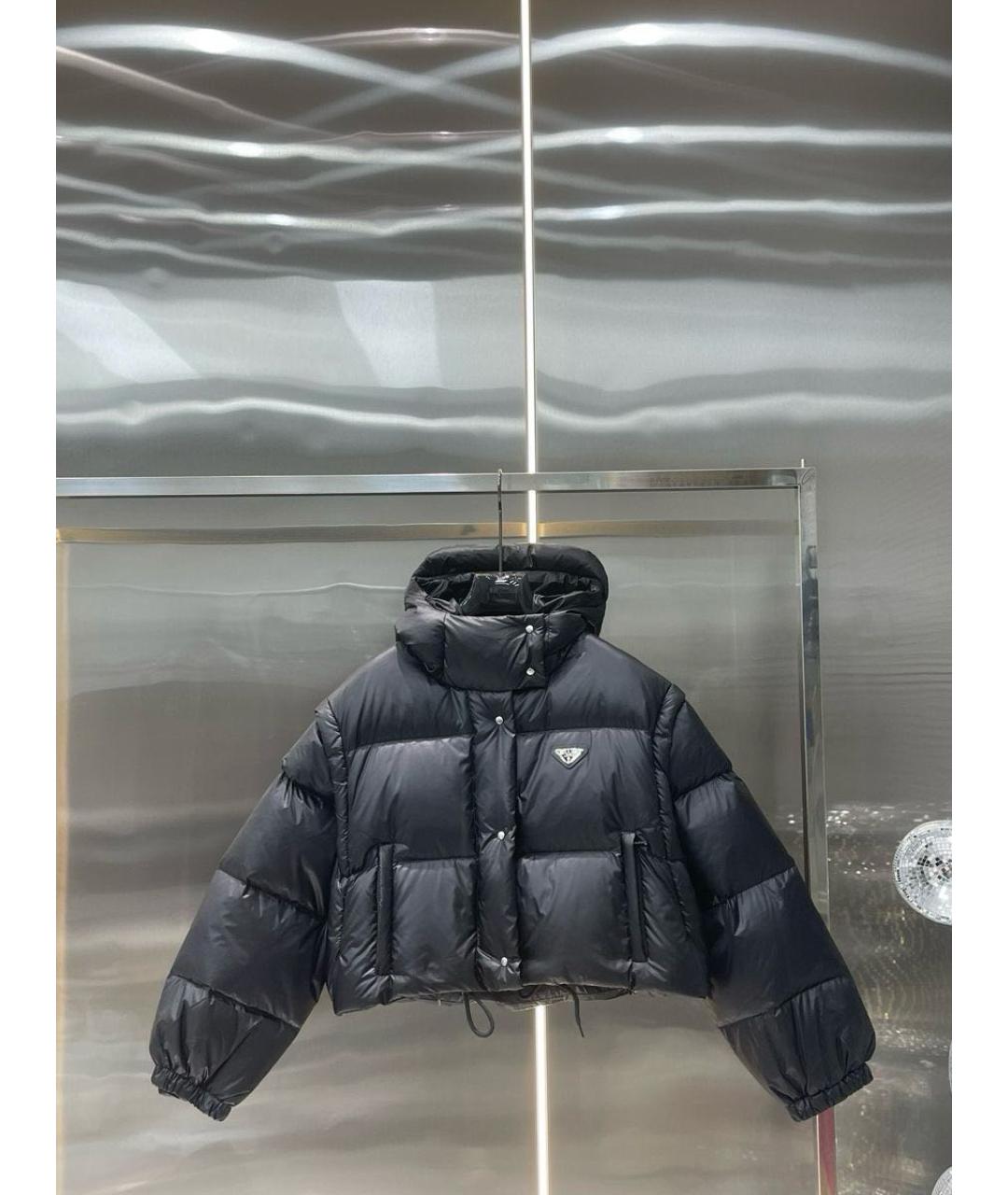 PRADA Черный пуховик, фото 2
