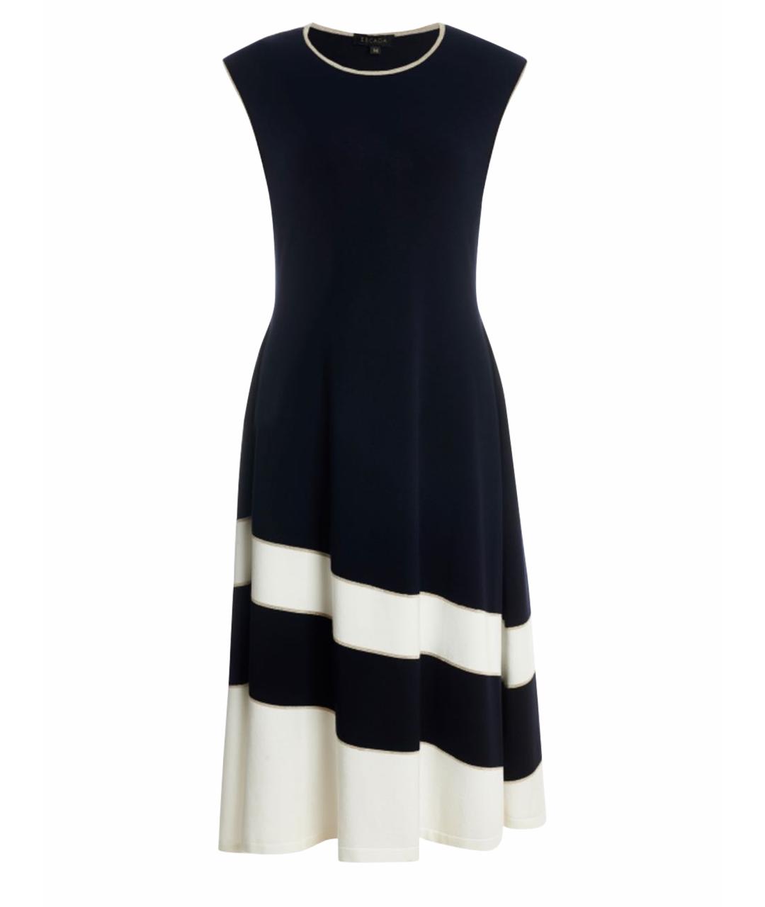 ESCADA Темно-синее вискозное повседневное платье, фото 1