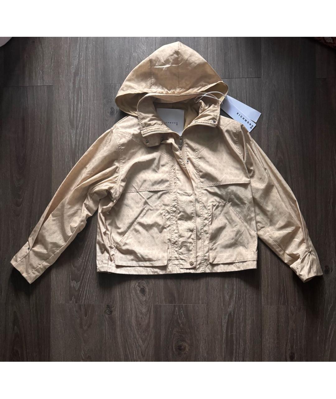 JOHN RICHMOND Горчичная сетчатая куртка, фото 9