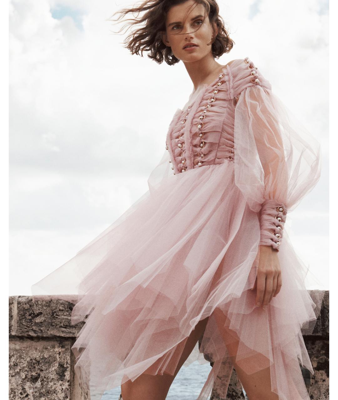 ZIMMERMANN Розовое коктейльное платье, фото 4