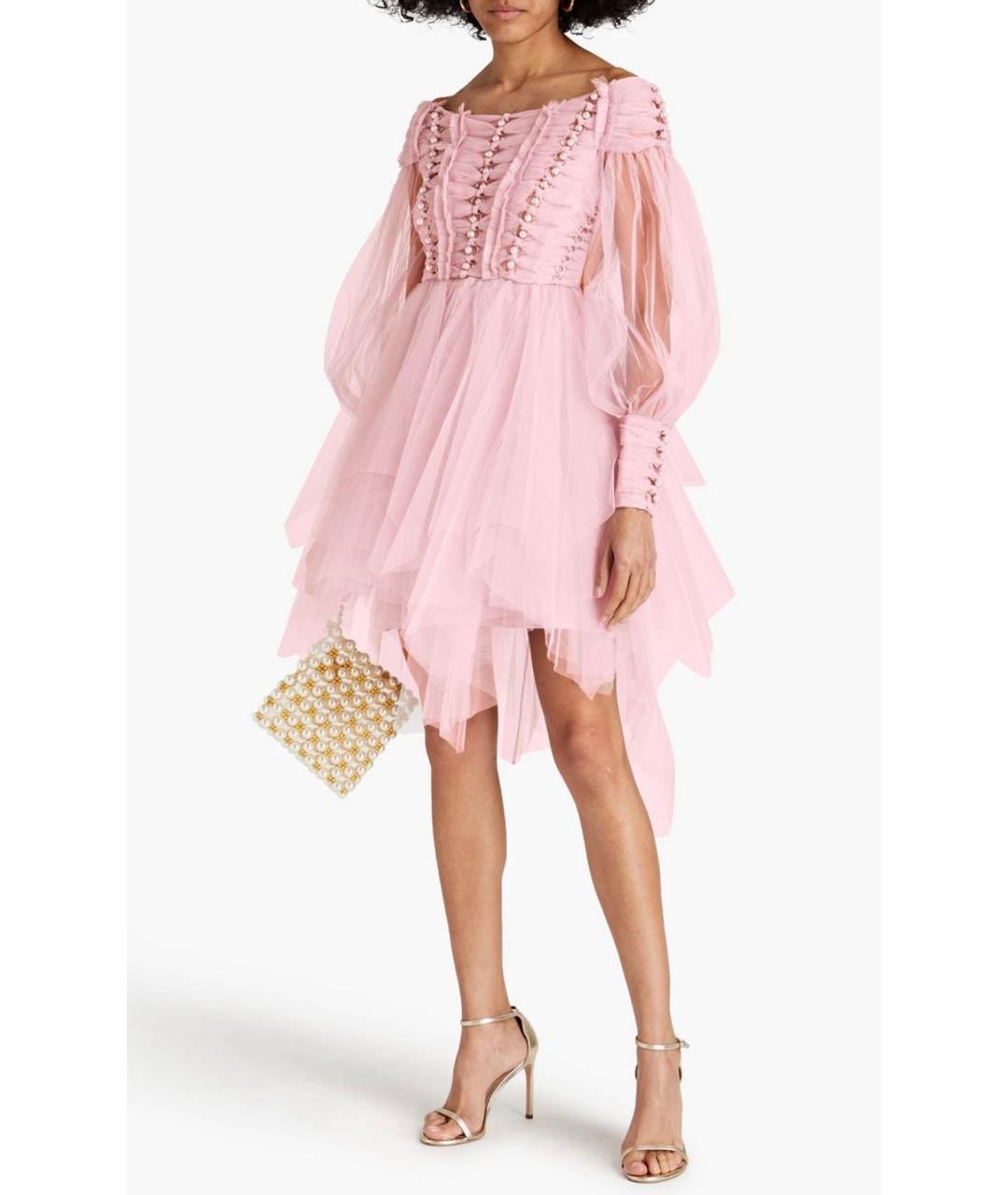 ZIMMERMANN Розовое коктейльное платье, фото 2