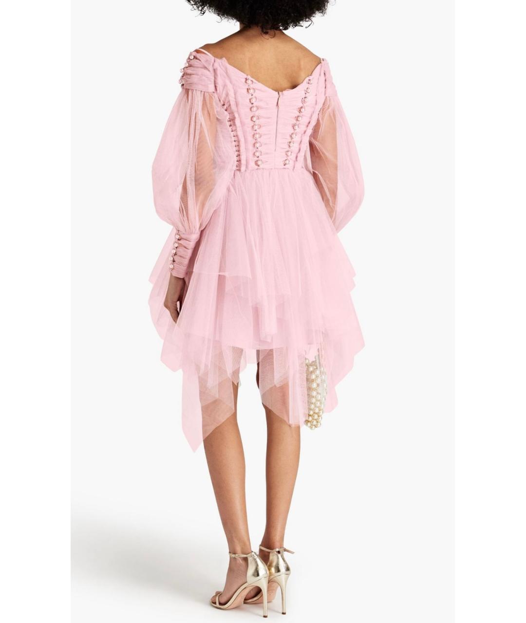 ZIMMERMANN Розовое коктейльное платье, фото 3