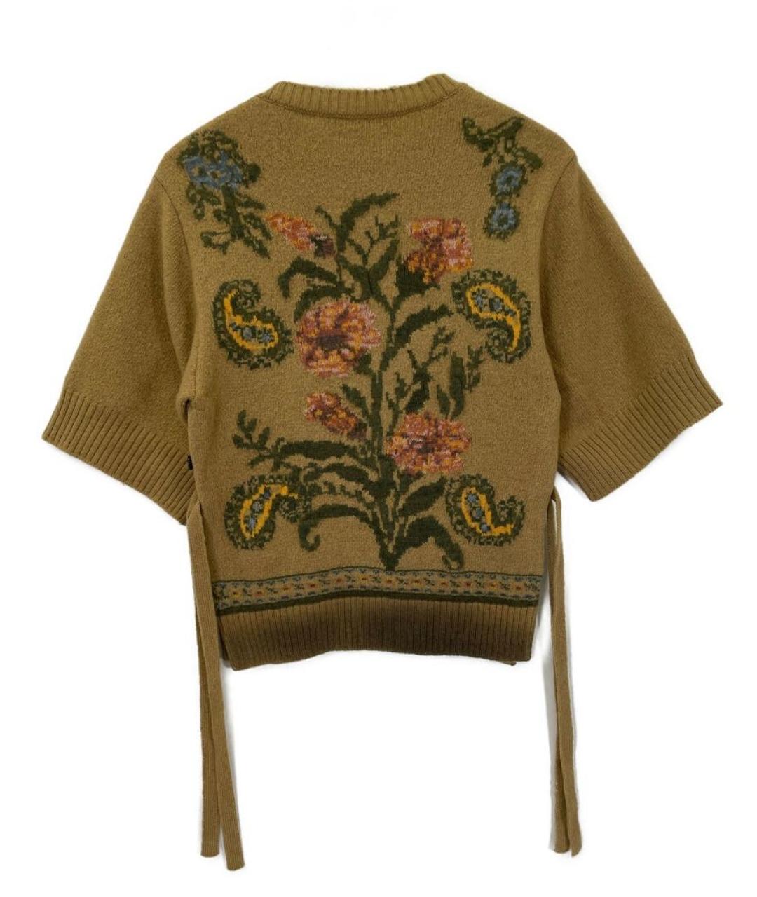 CHRISTIAN DIOR Горчичный шерстяной джемпер / свитер, фото 3