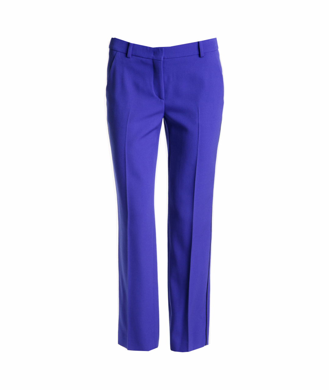 EMILIO PUCCI Фиолетовые шерстяные прямые брюки, фото 1
