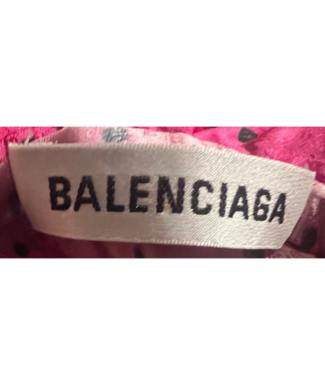 BALENCIAGA Бордовое вискозное повседневное платье, фото 6