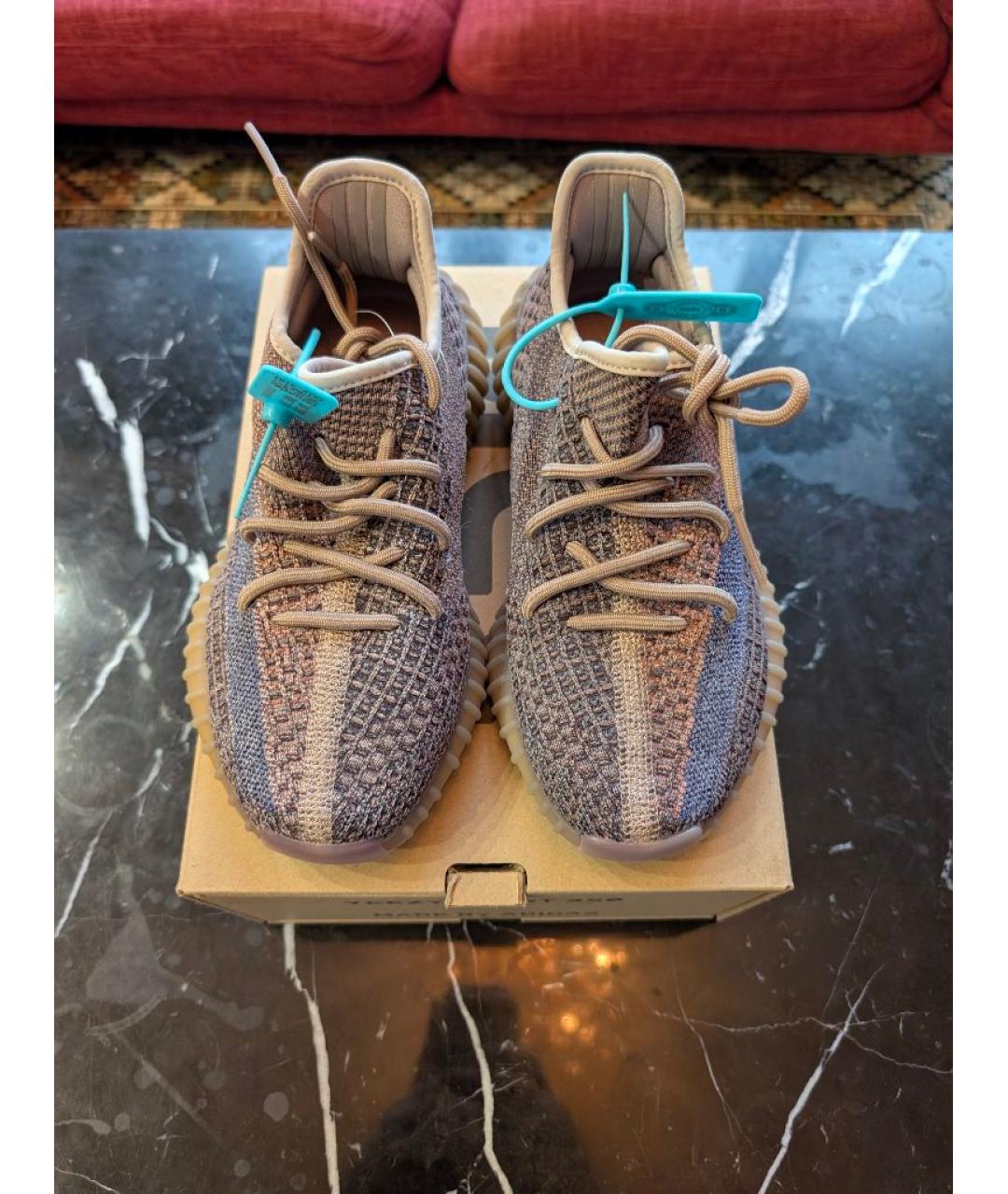 ADIDAS YEEZY Серые текстильные кроссовки, фото 6