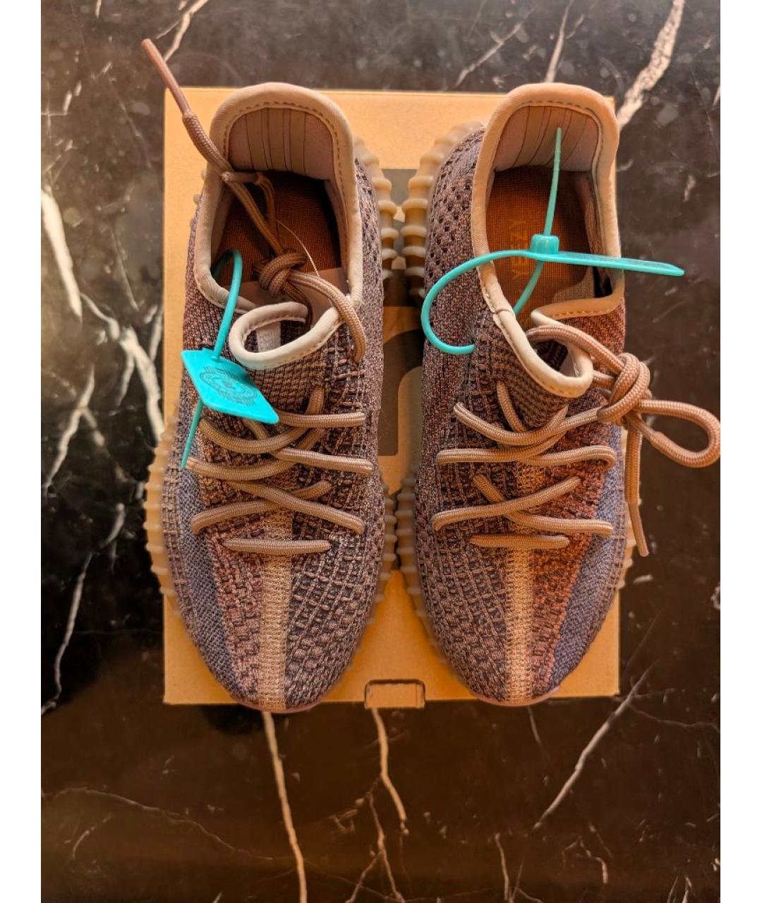 ADIDAS YEEZY Серые текстильные кроссовки, фото 3