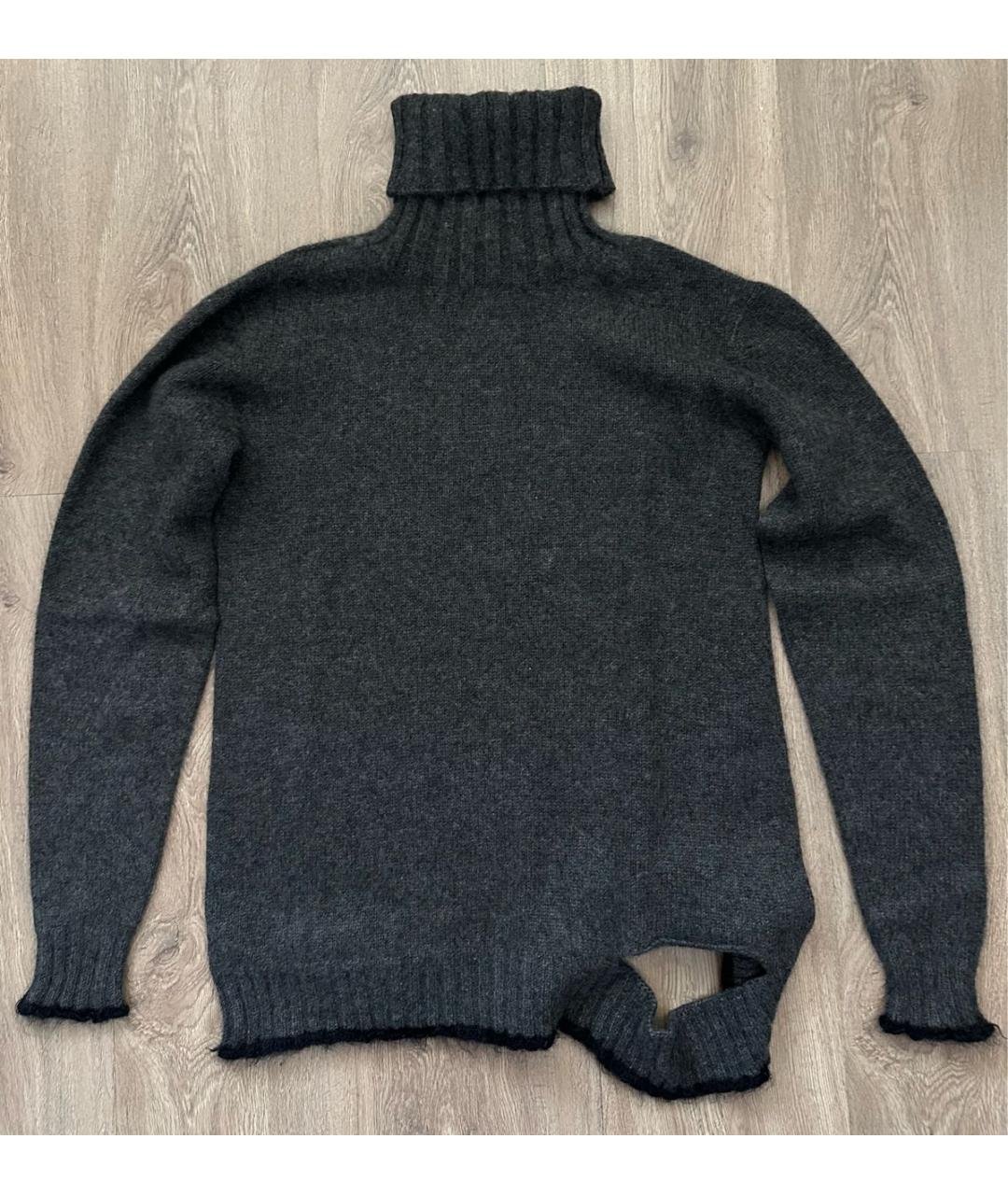 CELINE Серый кашемировый джемпер / свитер, фото 6