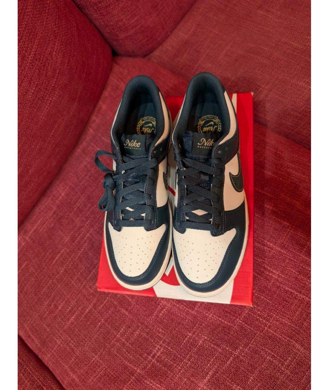 NIKE Зеленые кожаные кроссовки, фото 3